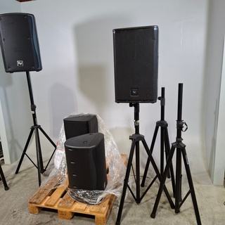 4x Luidspreker met statief, Electro-Voice