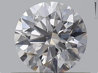 0.59 carat roze colour briljant geslepen diamant