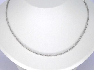 Witgouden tenniscollier met diamanten 3.00 carat