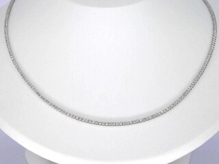 Witgouden tenniscollier met diamanten 3.00 carat