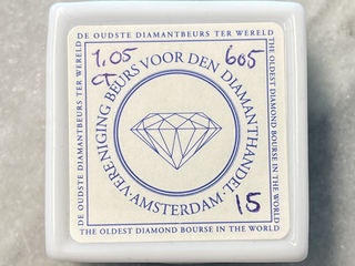 Diamant – 1.05 carat natuurlijke paarse diamant