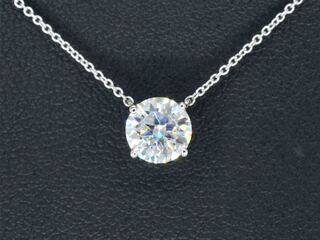 Witgouden collier met een diamant van 1.00 carat, excl. ketting