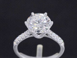 Witgouden ring met een diamant van 3.00 carat