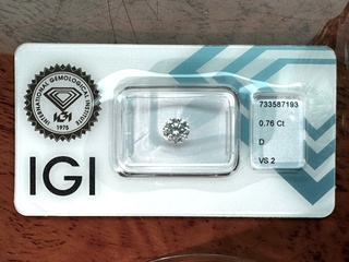 Diamant – 0.76 carat natuurlijke Starcut Briljant geslepen diamant (ge