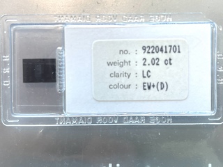 Diamant – 2.02 carat diamant (gecertificeerd)
