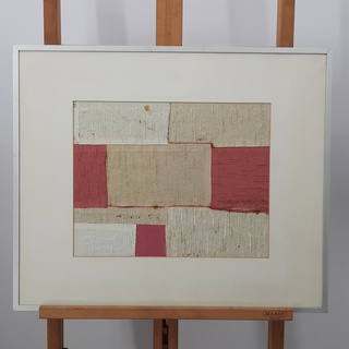 Kunstwerk, Maya Wildevuur (1944-2023), Vlakken – Zijdecollage