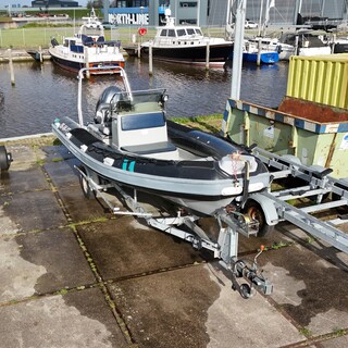 Rib rubberboot met Yamaha F175CET en Pega ZB1808/600 trailer, Joker, C