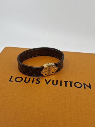 Nano Monogram bracelet, Louis Vuitton, Armband, Bruin, Goud