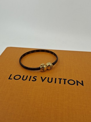 Historic Mini Monogram Bracelet, Louis Vuitton, Armband, Bruin, Goud