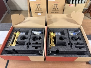 2x Inbouw wastafelmengkraan 2-gats met coldstart Regn