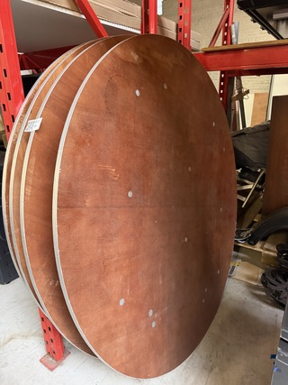 4x Ronde tafel inklapbaar