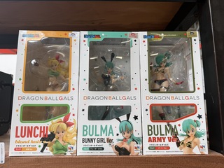 3x Dragon Ball Gals Lunchi, Bulma