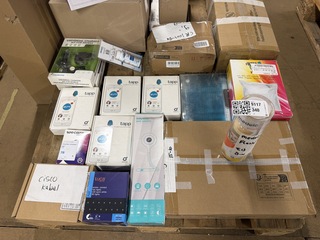 Mix pallet w.o. zwembadstofzuiger, infraroodthermometer W.o. Tapp, Tel