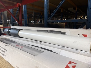 5x HR dakdoorvoer concentrisch PP Ø80/125 mm T120 L=1570mm zwart, Ubbi