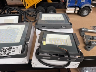 5x Led bouwlampen/schijnwerpers