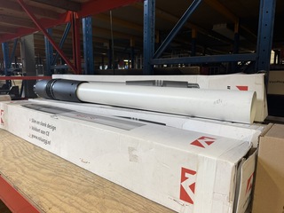 5x HR dakdoorvoer concentrisch PP Ø80/125 mm T120 L=1570mm zwart, Ubbi