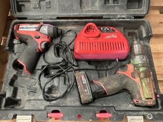 3x Milwaukee gereedschap in koffer