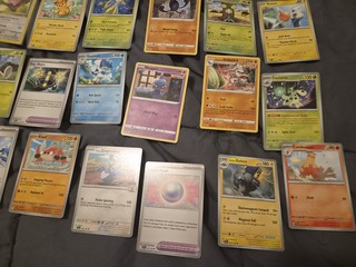 Pokémon collectie met 3 insteekmappen, opbergdoos en losse kaarten (in