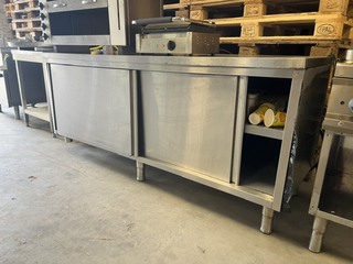 RVS werktafel/kast
