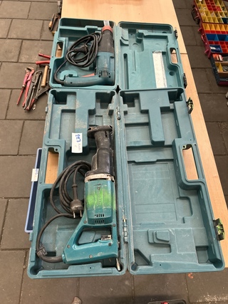 Boorhamer en reciprozaag in koffer, Makita