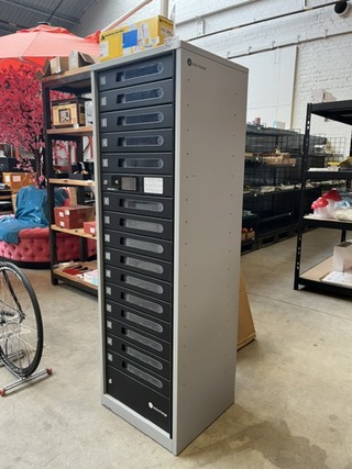 Smart locker, netwerkkluis, Lockncharge, FUYL Tower 15