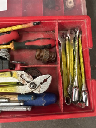 3x Gereedschapskoffer met inhoud w.o. handgereedschap