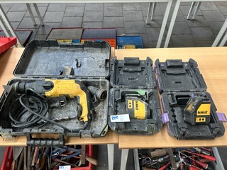 2x Laser, 1x boor in koffer, DeWalt