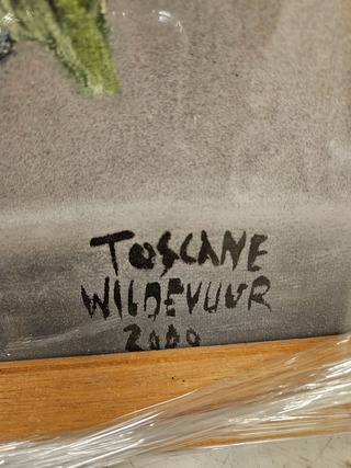 Schilderij, Toscane Maya Wildevuur, Pastel krijt, 2000