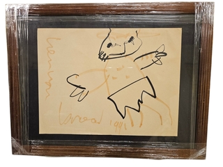 Tekening, Herman Brood, Stift, 1991