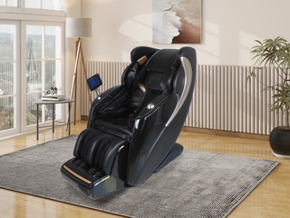 Massagestoel Vonato, Lumora, donkerblauw/zwart