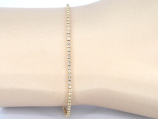 Gouden tennisarmband met diamanten 1.00 carat