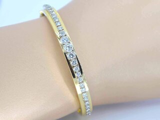 Armband bangle met natuurlijke diamanten