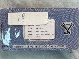 Diamant – 0.26 carat natuurlijke diamant peer geslepen (gecertificeerd