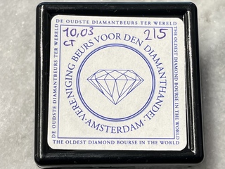Diamant – 10.03 carat natuurlijke diamant