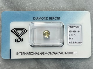 Diamant – 1.01 carat natuurlijke diamant (gecertificeerd)