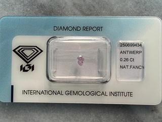 Diamant – 0.26 carat natuurlijke diamant peer geslepen (gecertificeerd