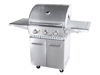 Gasbarbecue Vonato, RVS Traditionele Grill 3, zilverkleurig, RVS (mat)