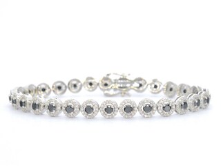 Witgouden armband met diamanten en briljanten 5.80 carat