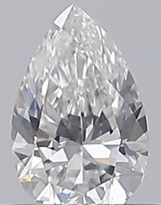Diamant – 0.33 carat peer geslepen diamant (gecertificeerd)