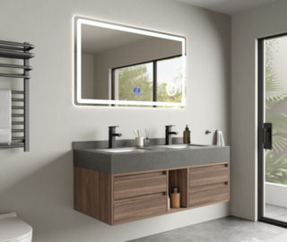 Badkamermeubel Vonato, Liora 120, hout decor