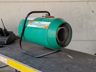 Gas heteluchtkanon Welding, bouwjaar 1996