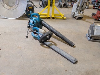 Motor bladblazer met elektrische heggenschaar Makita
