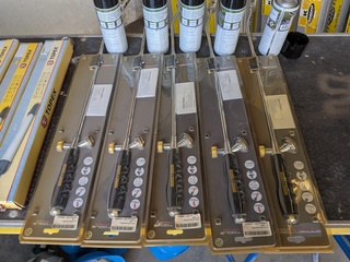 5x Onkruidbrander met 5x looplamp