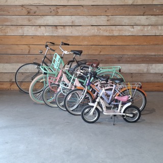 6x Dames, kinder – en loopfiets