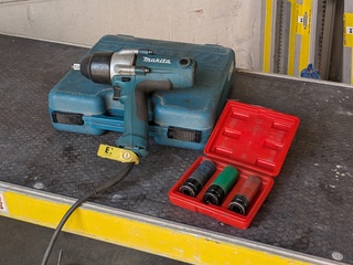 Elektrische slagmoeraanzetter 1/2″ Makita, TW0250, bouwjaar 2010