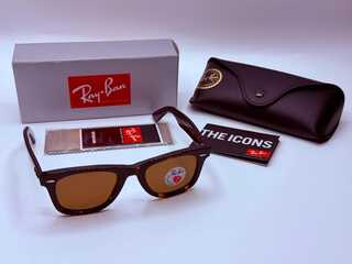 Rayban zonnebril Wayfarer tortoise brown polarized
