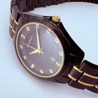 Sekonda herenhorloge met steentjes op de wijzerplaat