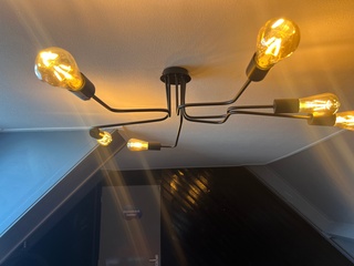 3x Hanglampen, staal / zwart, bouwjaar 2020