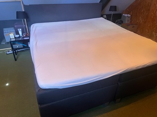 Boxspring twee persoons met topper, antraciet, 2020