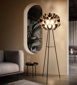 Vloerlamp, Slamp, Flora Floor, koper/brons, 50x170cm